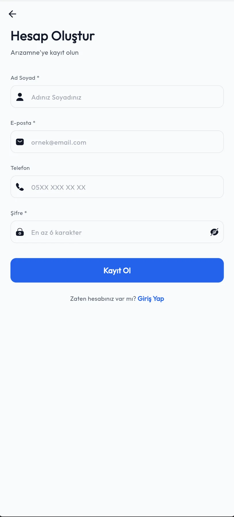 ArızamNe Akıllı Arıza Asistanı uygulama ekranı 3