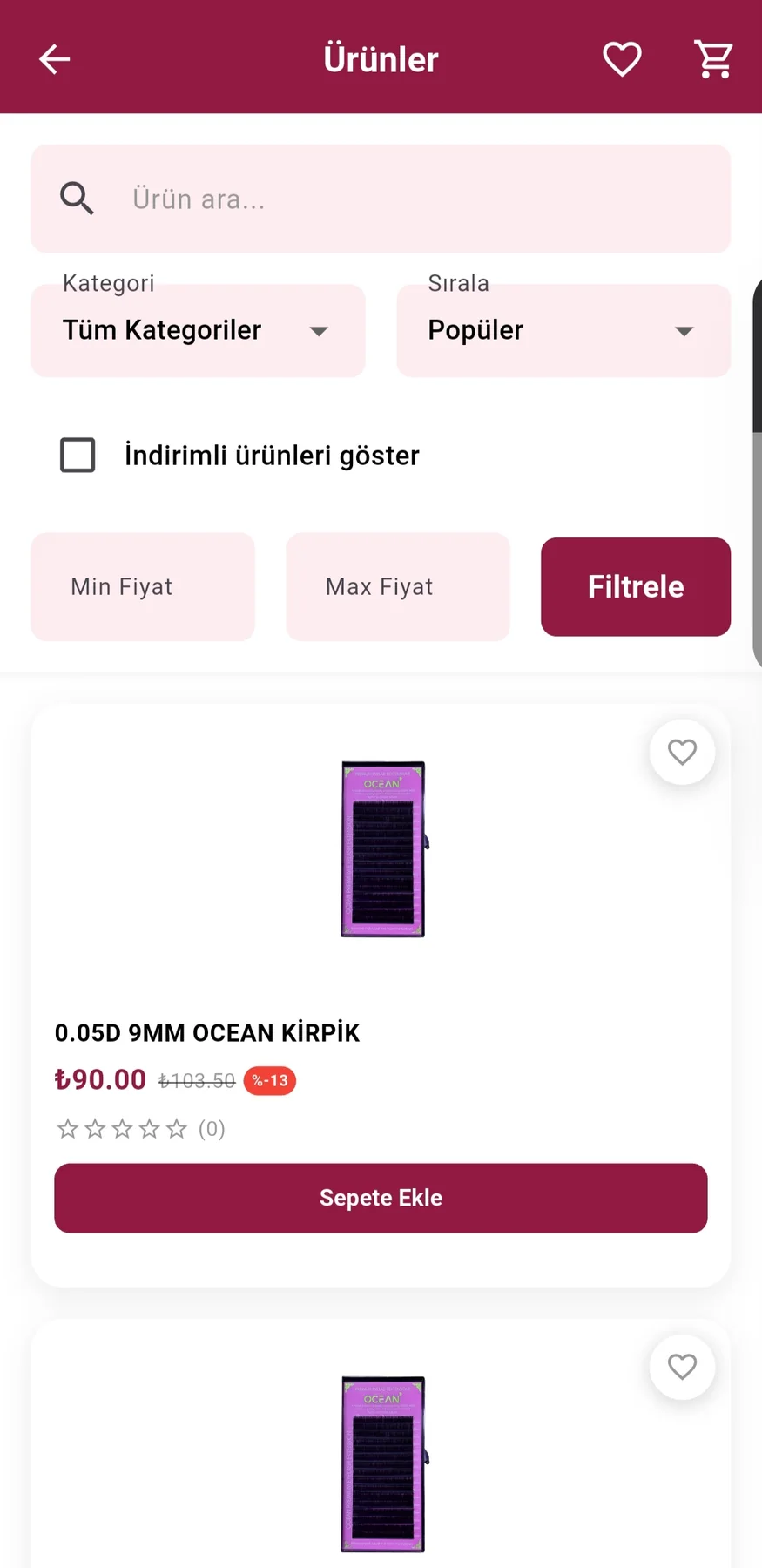Misyul Mobil Alışveriş Uygulaması uygulama ekranı 2